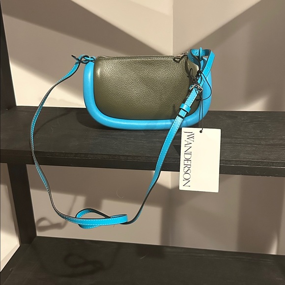 JW Anderson Gray and Sky Blue Bumper Crossbody Bag - Picture 2 of 5
